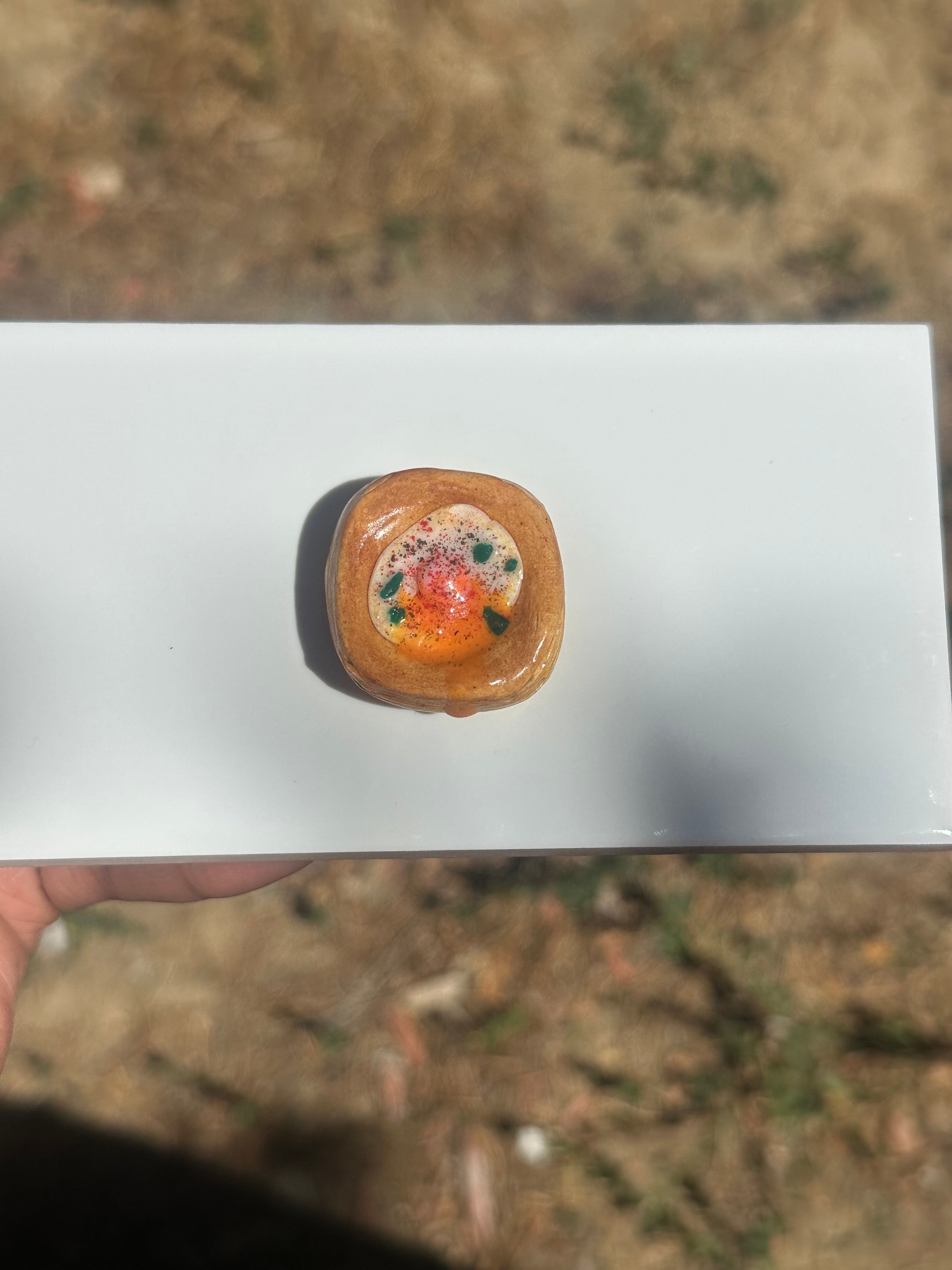 Miniature Danish with Egg