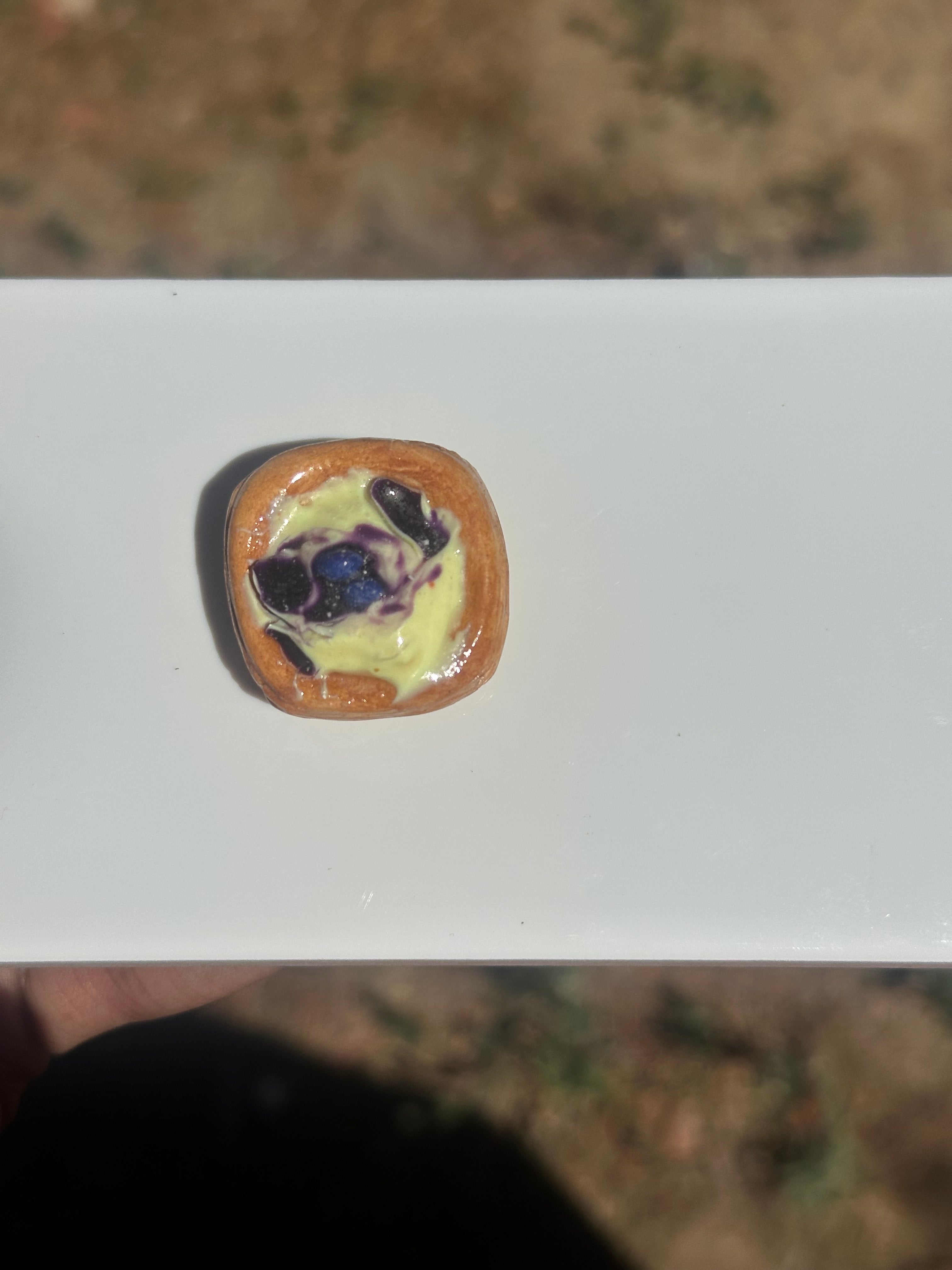 Miniature blueberry Danish