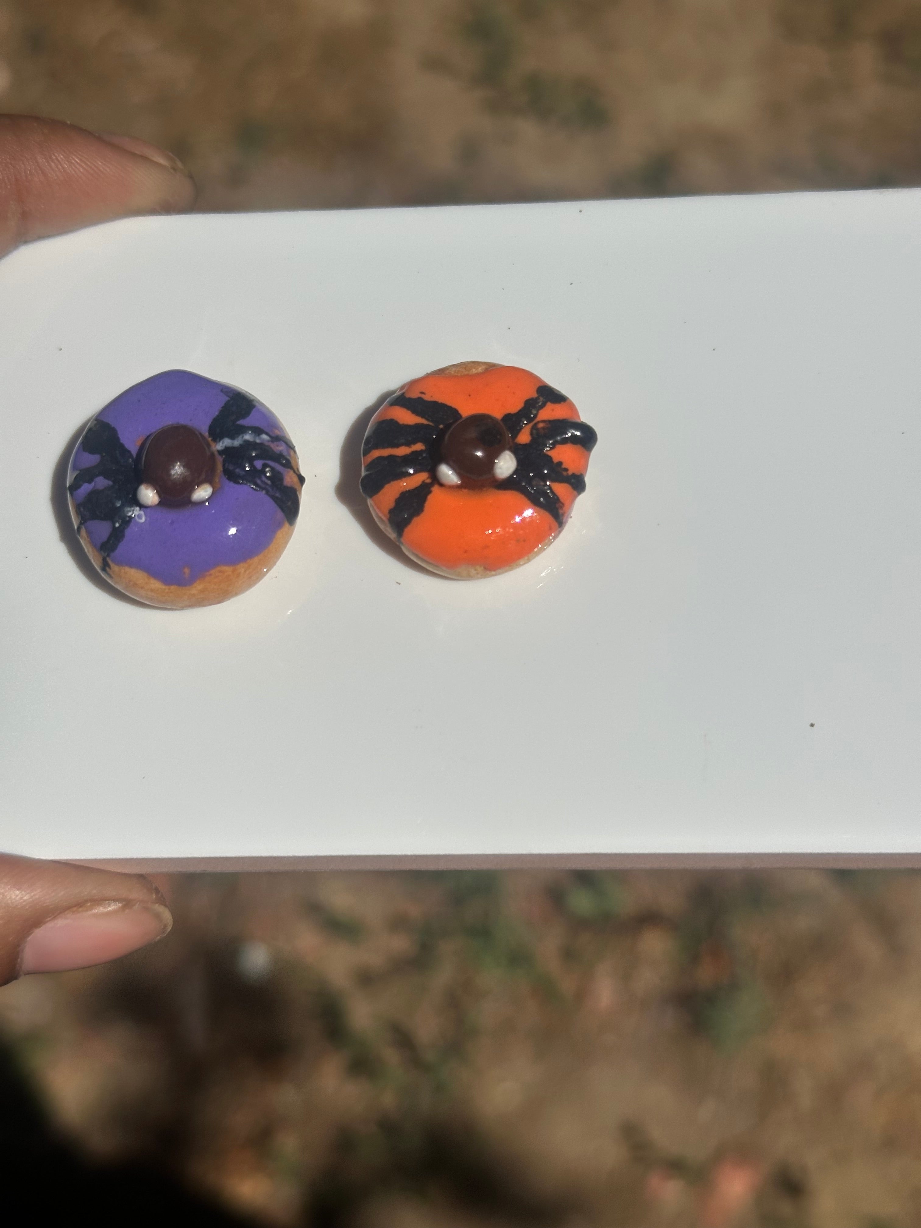 Miniature Halloween donut