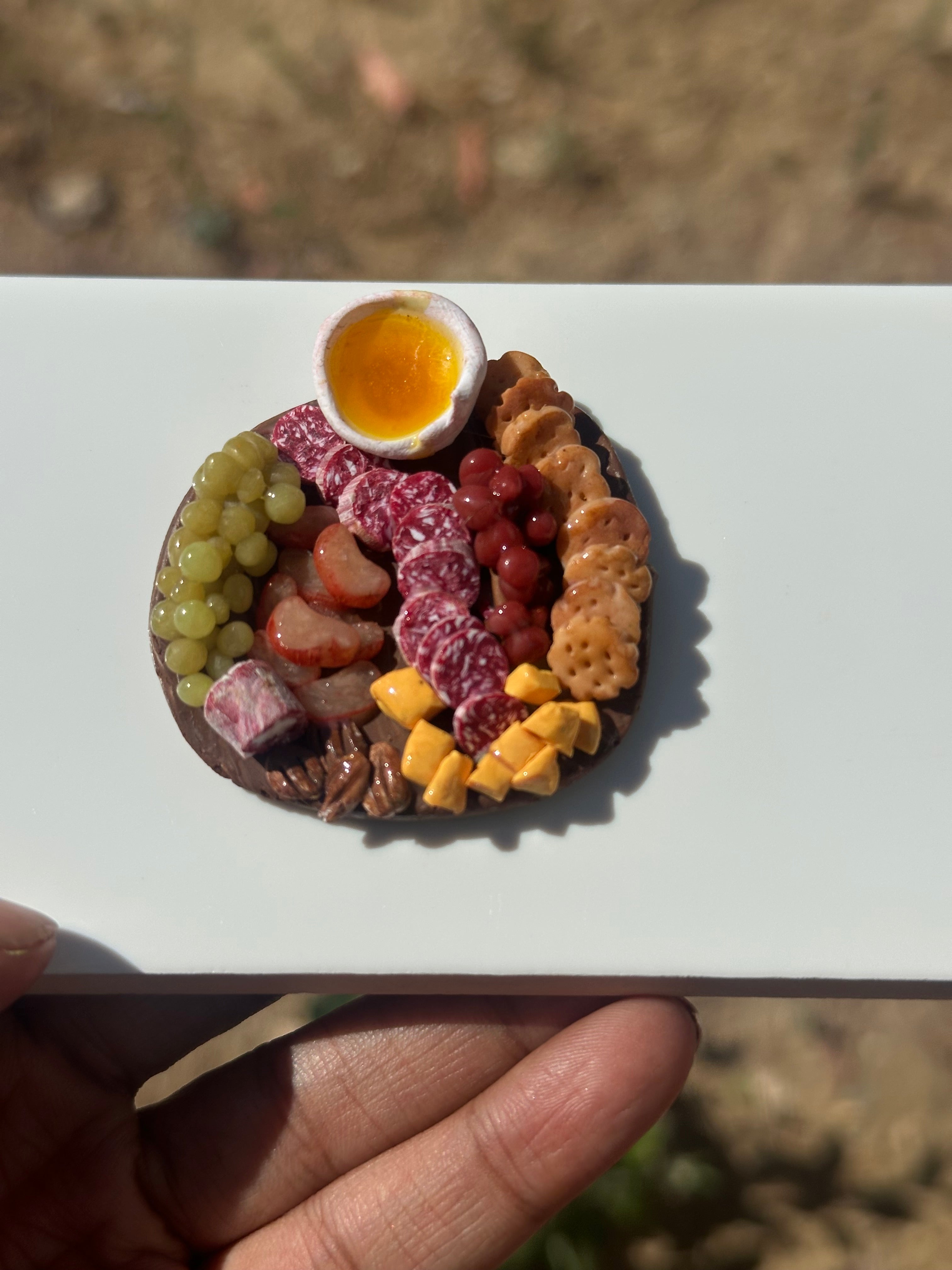Miniature charcuterie board